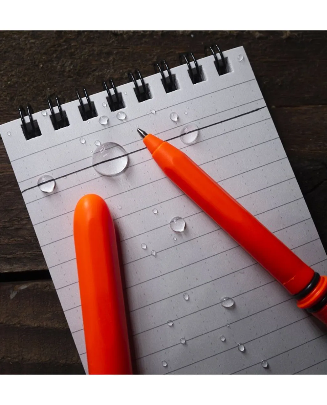 All-Weather Pocket Pen Orange Black Ink
