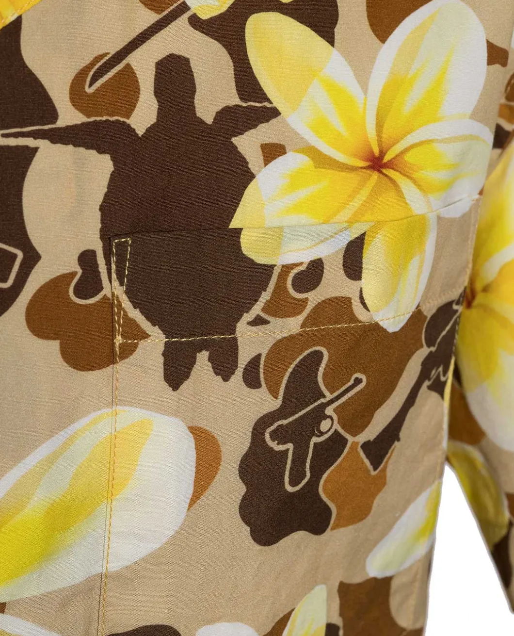 Aloha Pua Honu Shirt Beach Tan