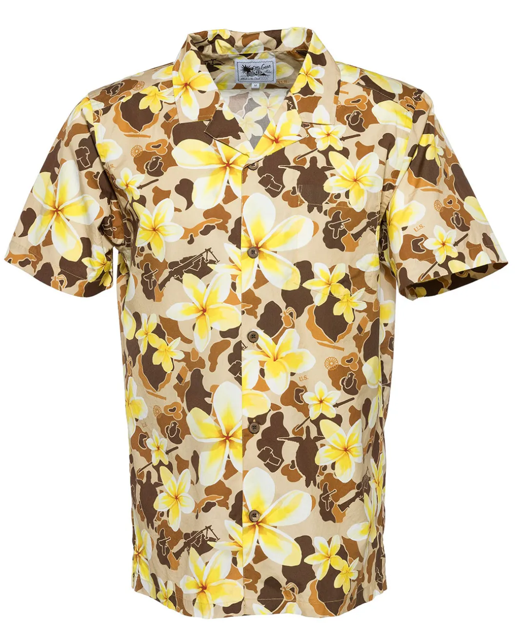 Aloha Pua Honu Shirt Beach Tan