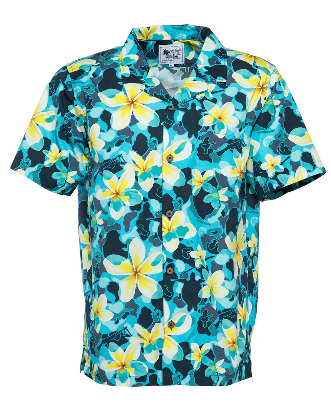 Aloha Pua Honu Shirt Blue Atoll