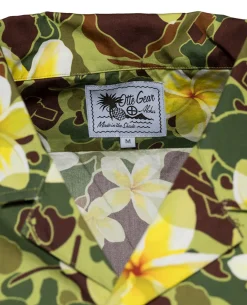 Aloha Pua Honu Shirt Jungle Green