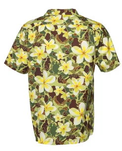 Aloha Pua Honu Shirt Jungle Green