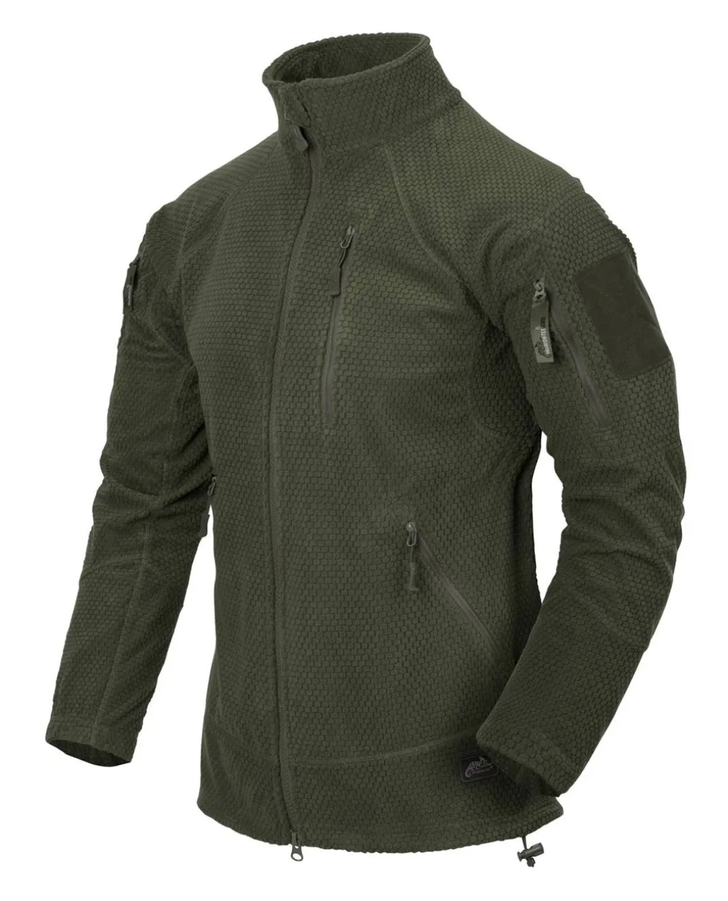 Alpha Tactical Jacket Grid Fleece Olive Green