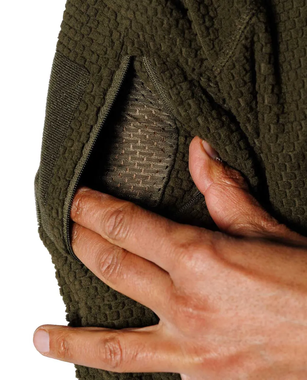 Alpha Tactical Jacket Grid Fleece Olive Green