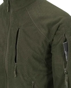 Alpha Tactical Jacket Grid Fleece Olive Green