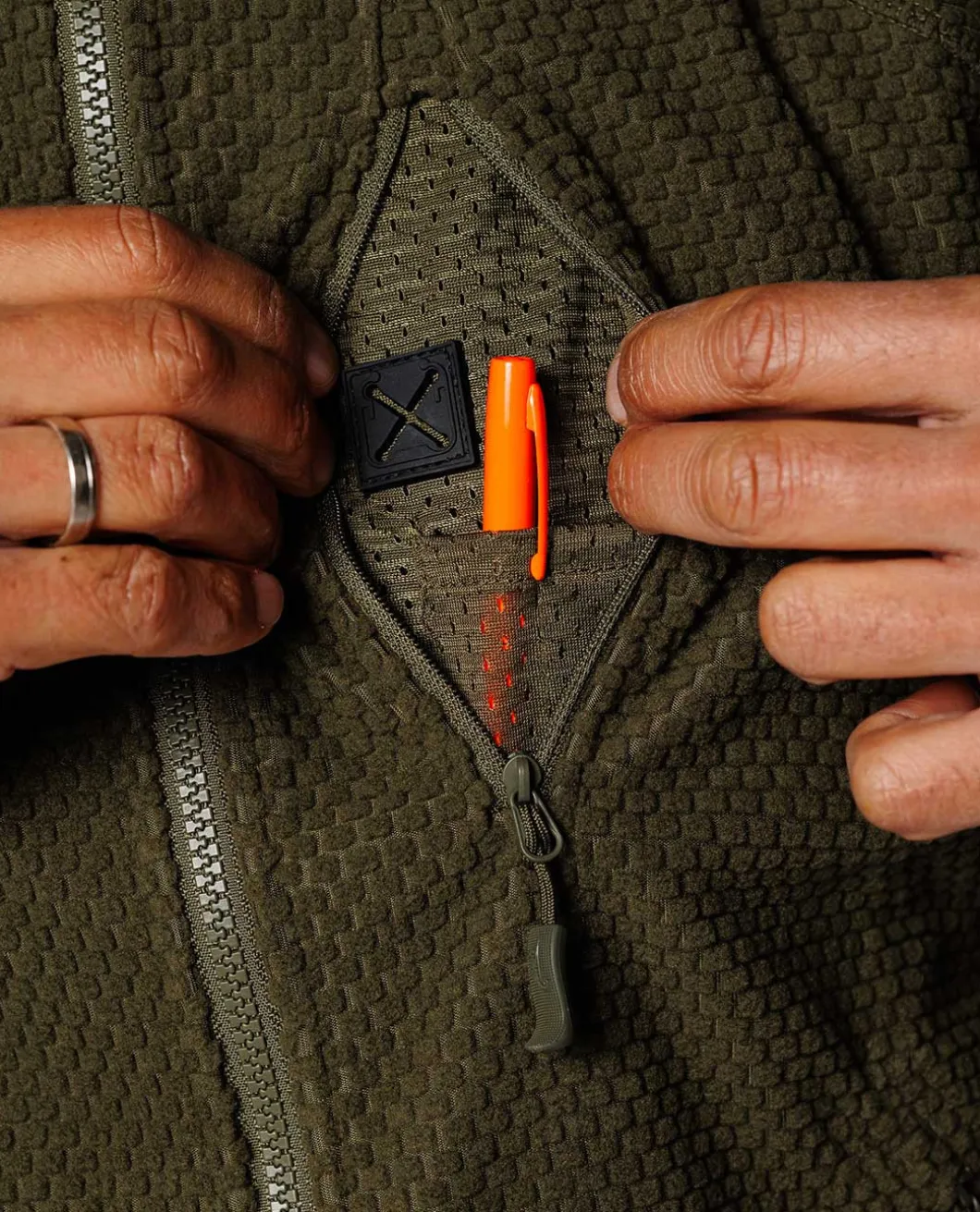 Alpha Tactical Jacket Grid Fleece Coyote