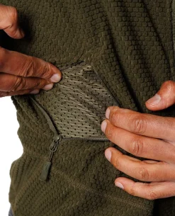 Alpha Tactical Jacket Grid Fleece Coyote