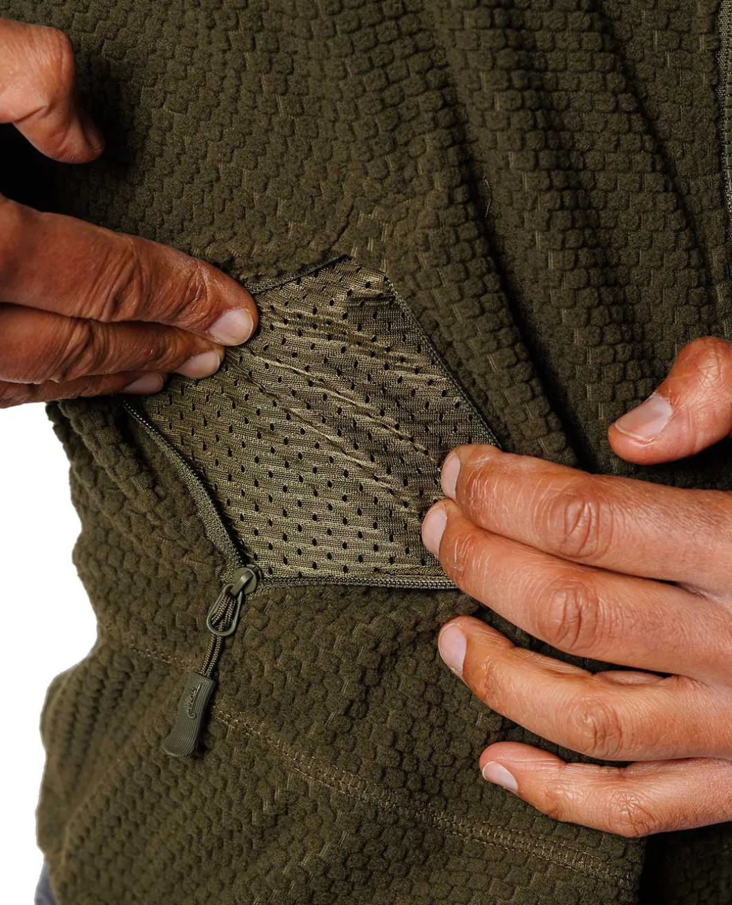 Alpha Tactical Jacket Grid Fleece Coyote