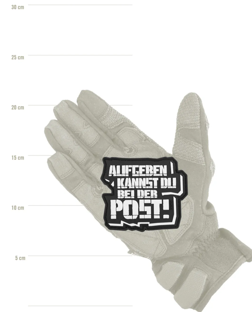 Aufgeben Patch Black Schwarz