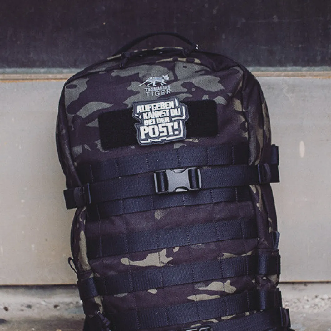 Aufgeben Patch Black Schwarz