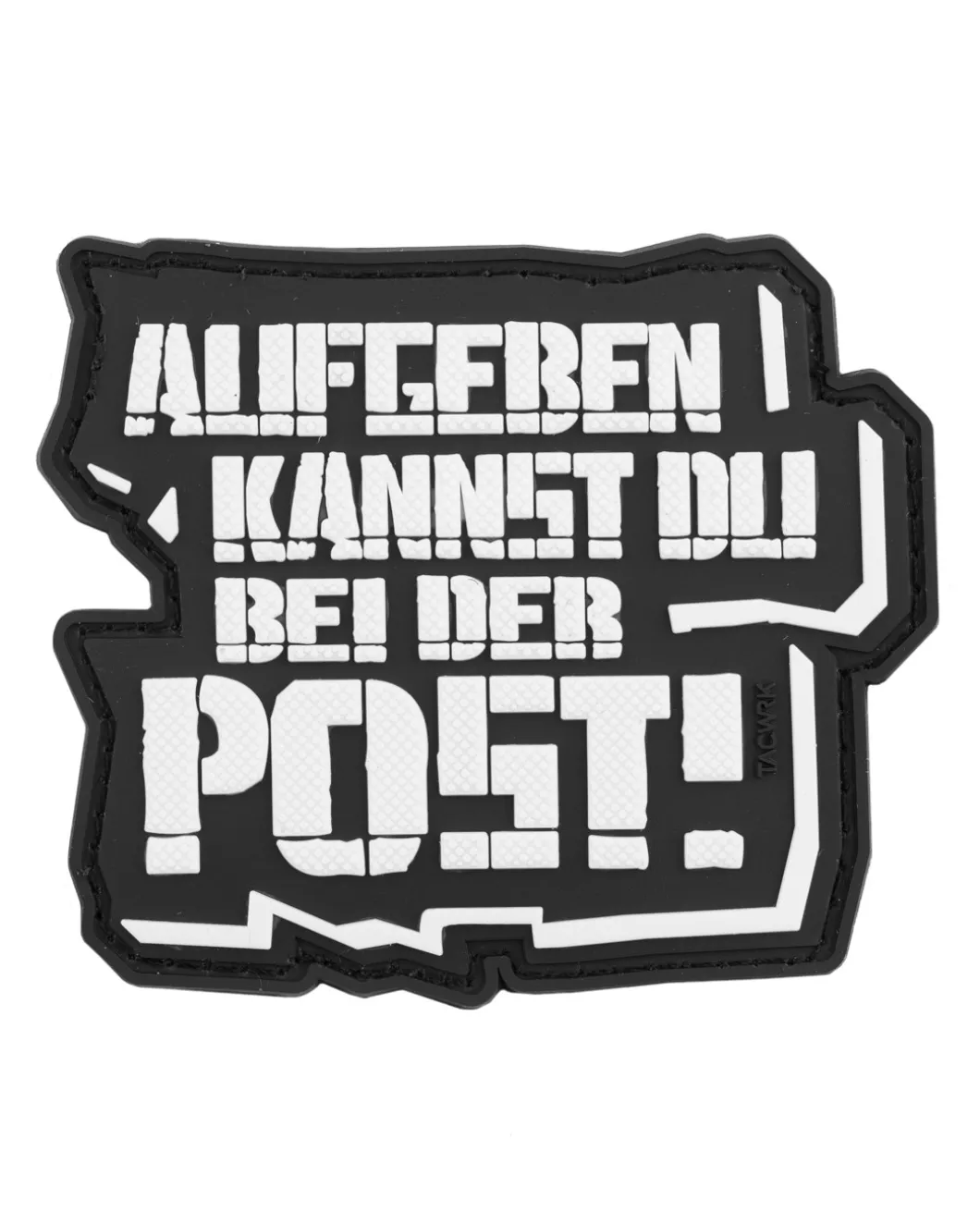 Aufgeben Patch Black Schwarz