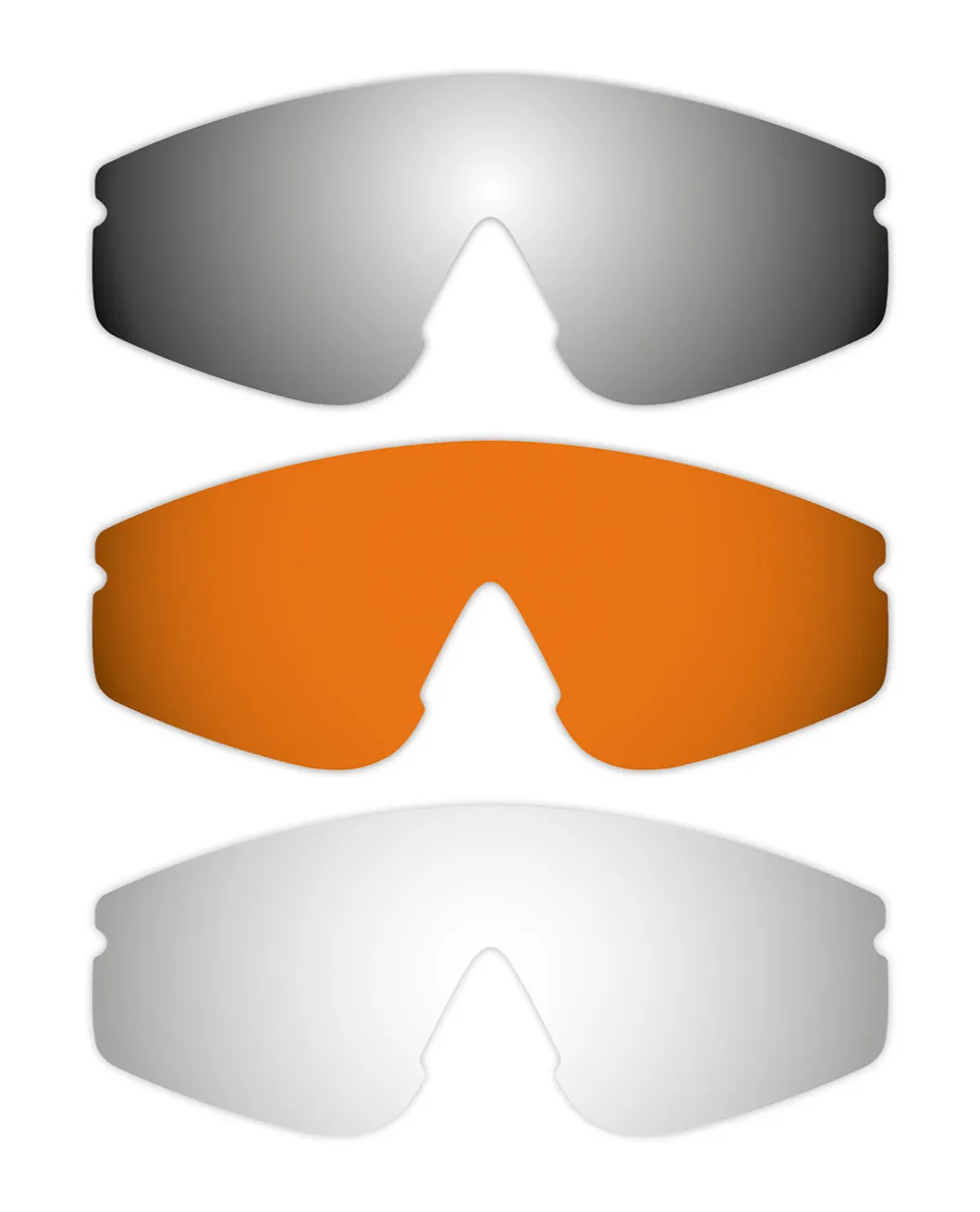 Blackhawk Rubber Black / Lense smoke, orange & clear