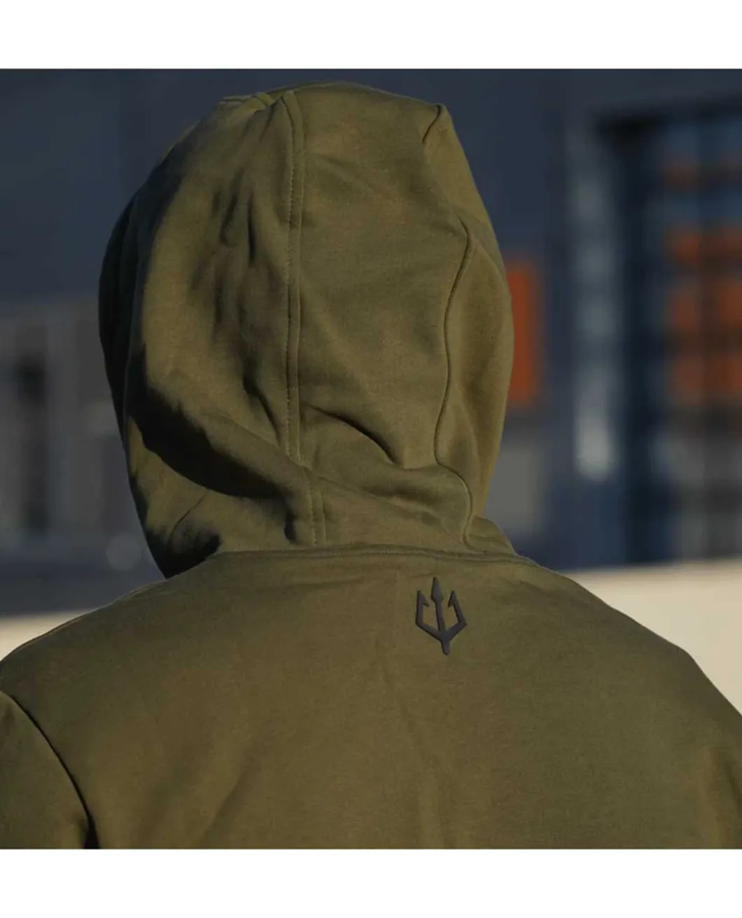 Black Trident Team Hoodie - Mas Grey Grau