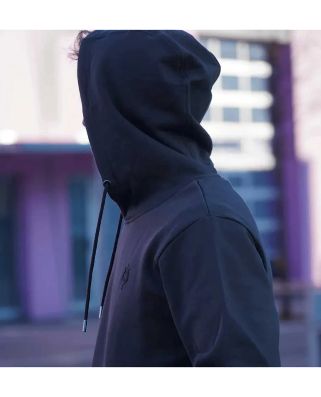 Black Trident Team Hoodie - Mas Grey Grau