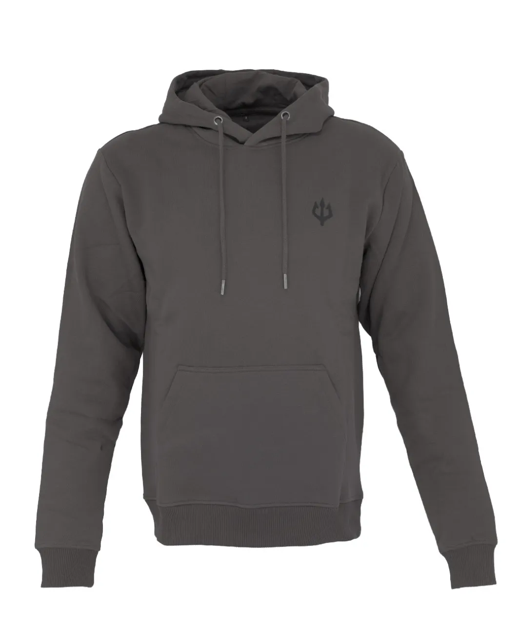 Black Trident Team Hoodie - Mas Grey Grau