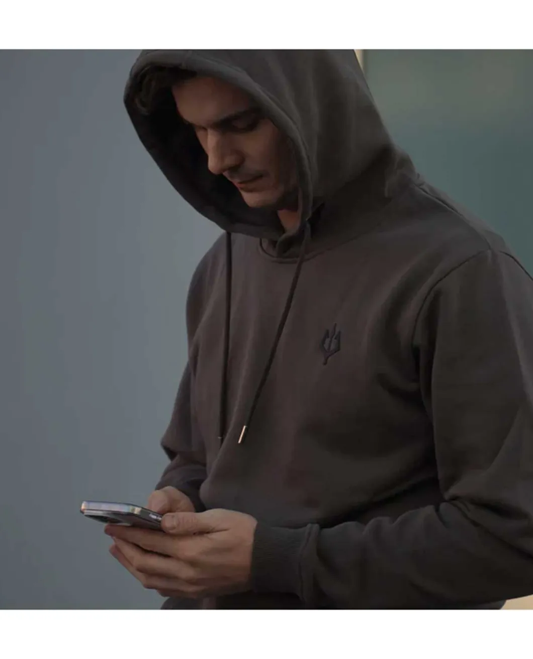 Black Trident Team Hoodie - Midnight Black Schwarz