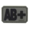 Blutgruppe PVC Patch AB+ Oliv