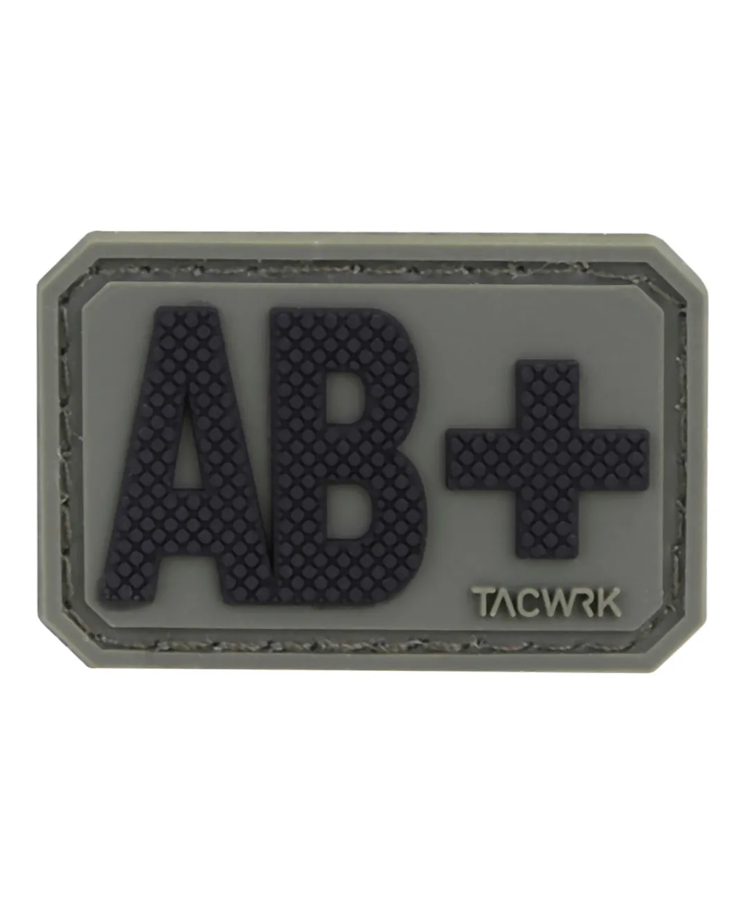 Blutgruppe PVC Patch AB+ Oliv