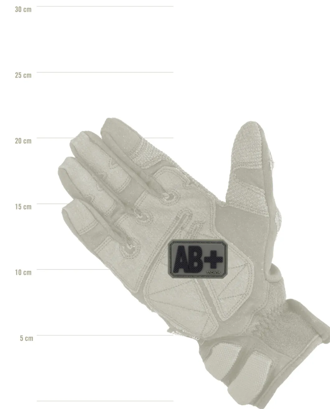 Blutgruppe PVC Patch AB+ Oliv