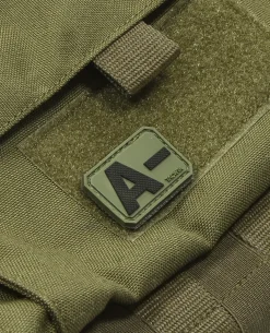 Blutgruppe PVC Patch AB- Oliv