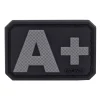 Blutgruppe PVC Patch A+ Grau