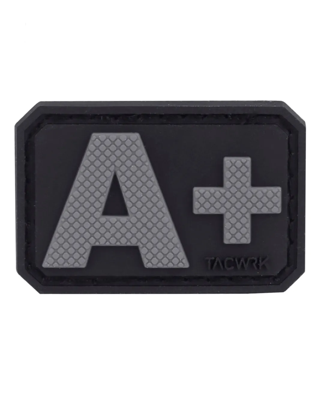 Blutgruppe PVC Patch A+ Grau