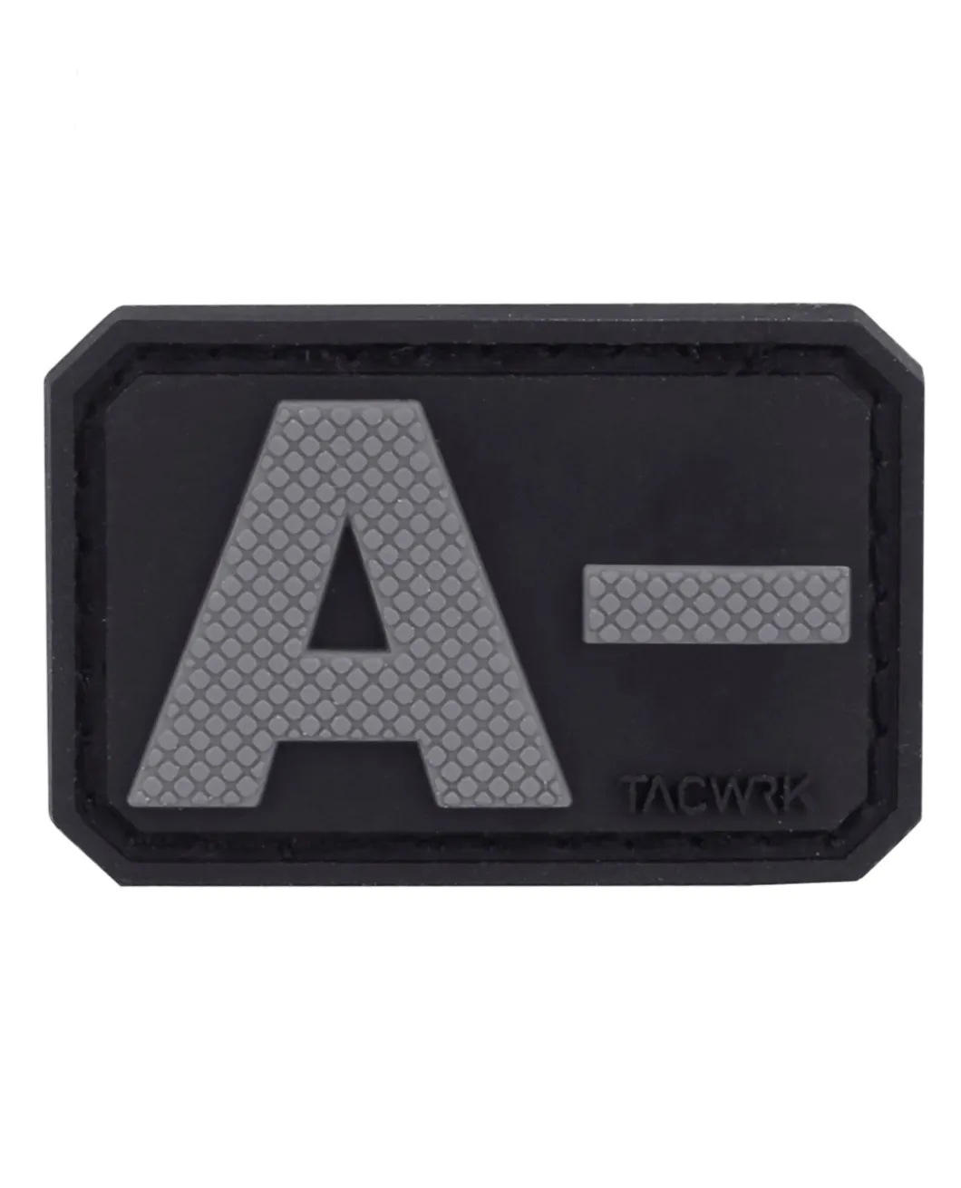 Blutgruppe PVC Patch A- Grau