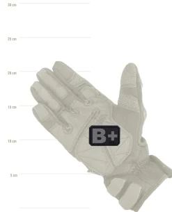 Blutgruppe PVC Patch B+ Grau