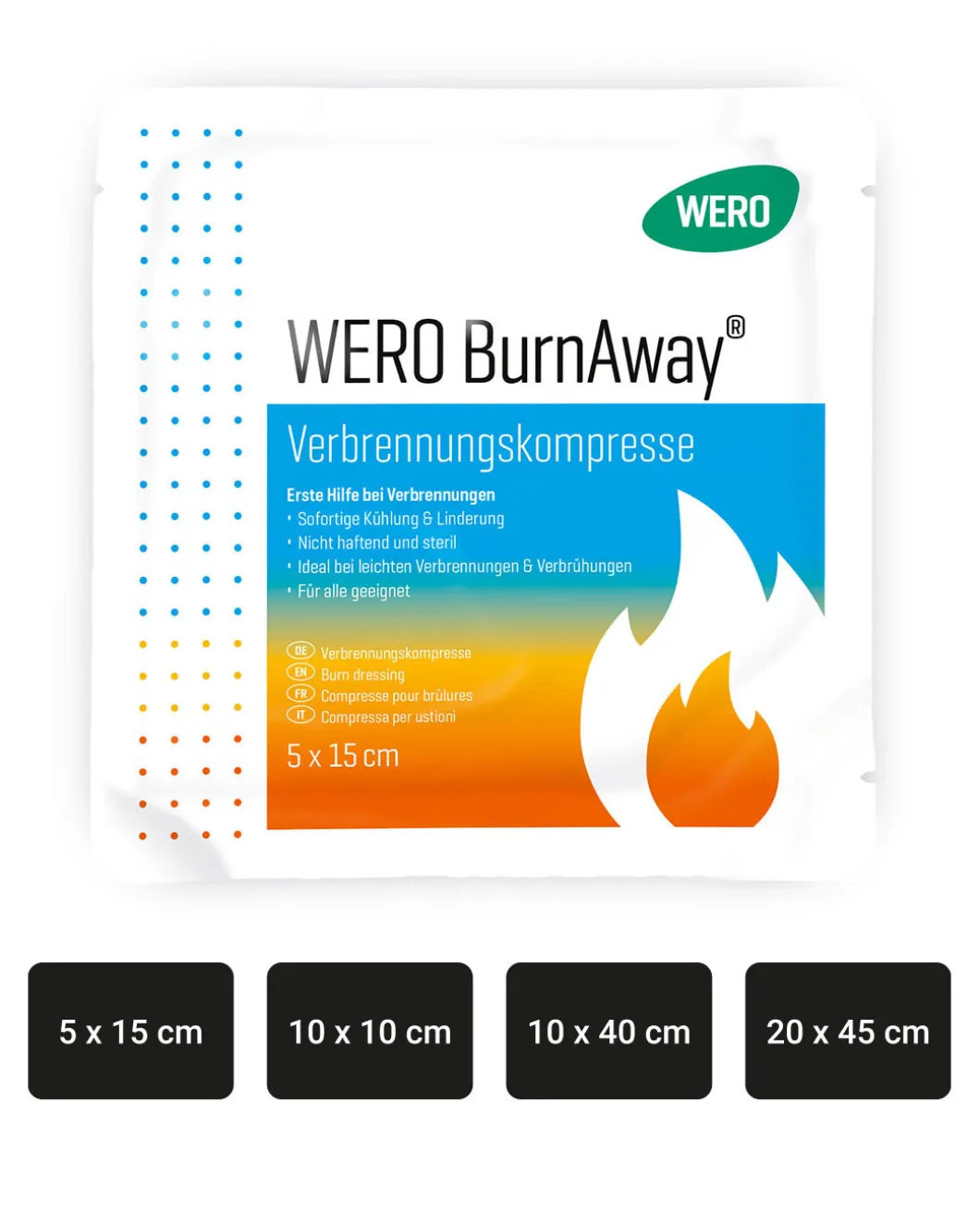 BurnAway Verbrennungskompresse