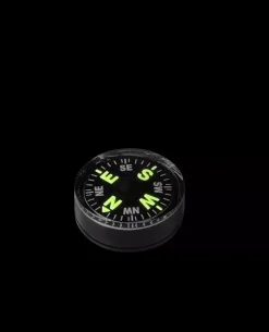 Button Compass Small Black Schwarz