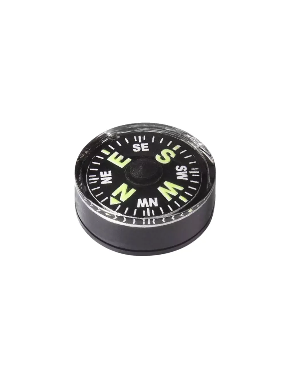 Button Compass Small Black Schwarz