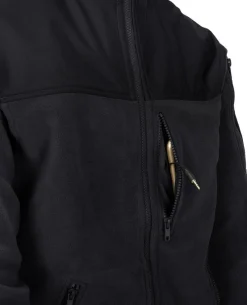 Classic Army Jacket Fleece Black Schwarz