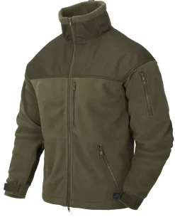 Classic Army Jacket Fleece Olive Green