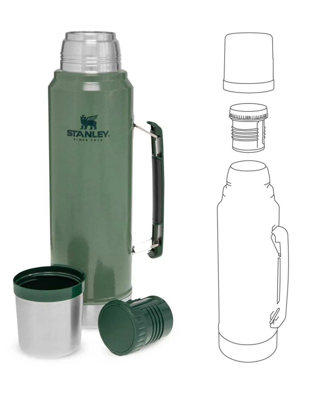 Classic Vacuum Bottle 1.0l Grün