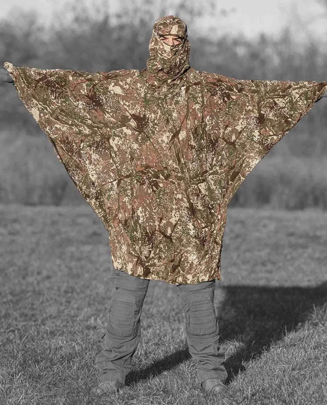 Compact-Poncho Concamo Brown