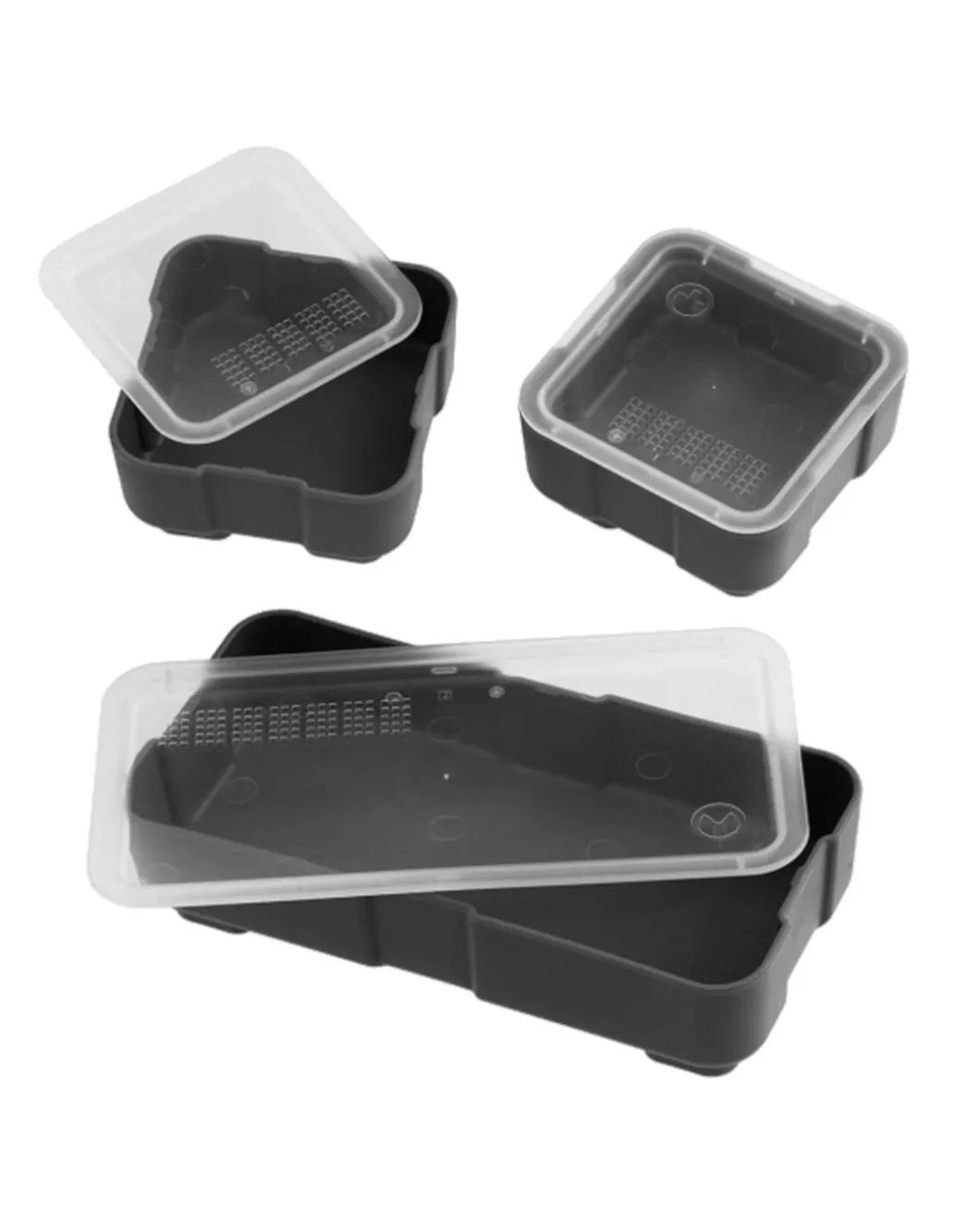 DAKA Bins 2x4 + 2x2 Black Schwarz