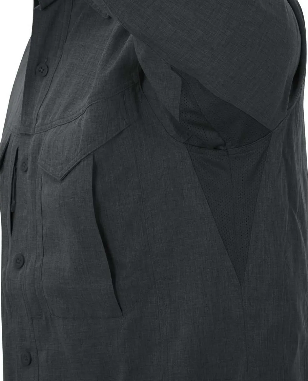Defender Mk2 Gentleman Shirt Melange Black-Grey