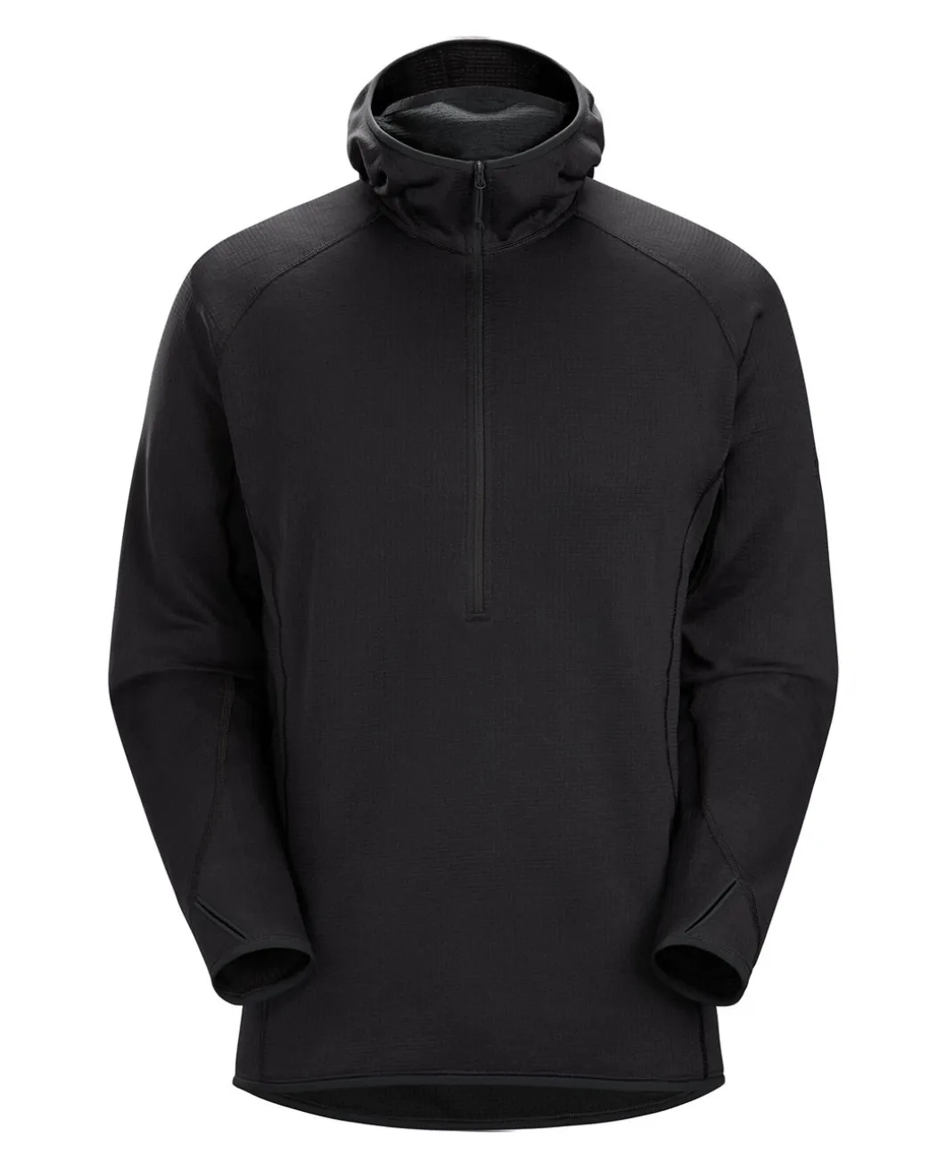 Delta AR Half Zip Hoody Black Schwarz