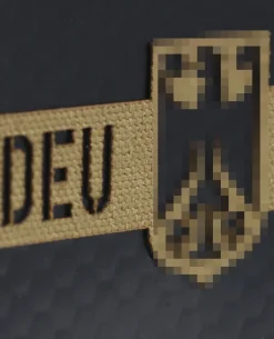 Deutschland Flagge Camo: Coyote Brown, Folie: IR SOLAS