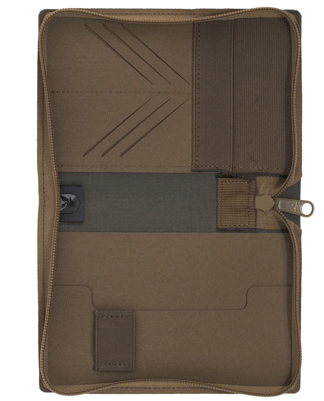Dokumentenmappe A6 mit Reißverschluss Coyote Brown