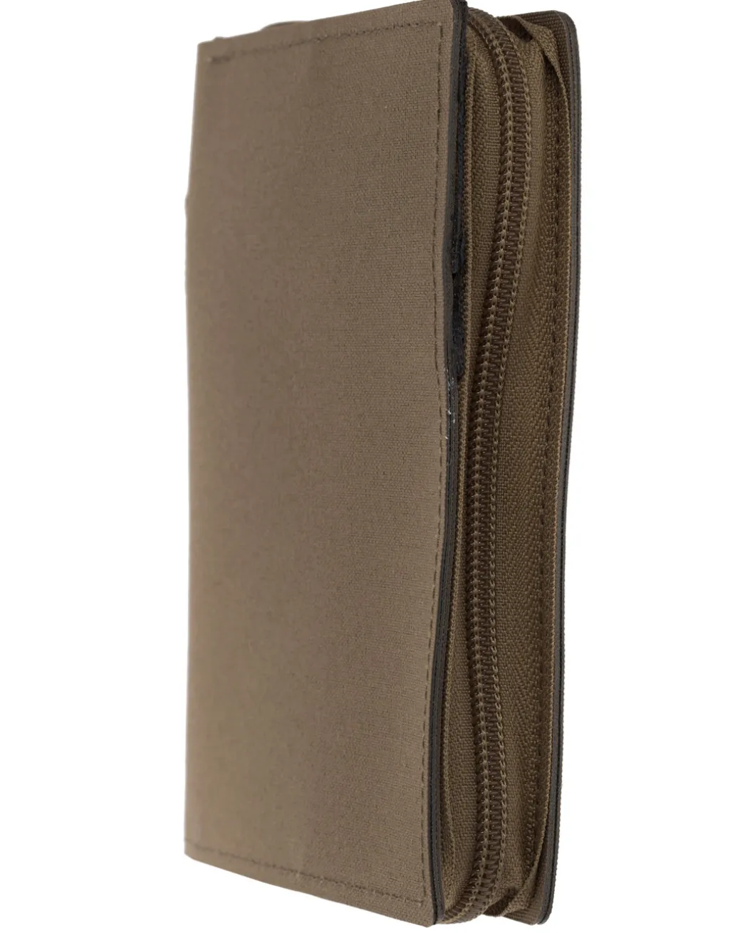 Dokumentenmappe A6 mit Reißverschluss Coyote Brown