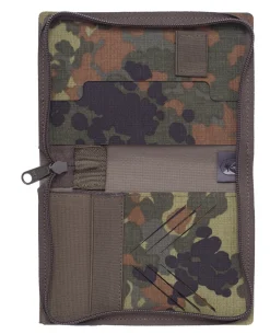 Dokumentenmappe A6 mit ReiĂverschluss 5 Farb Flecktarn