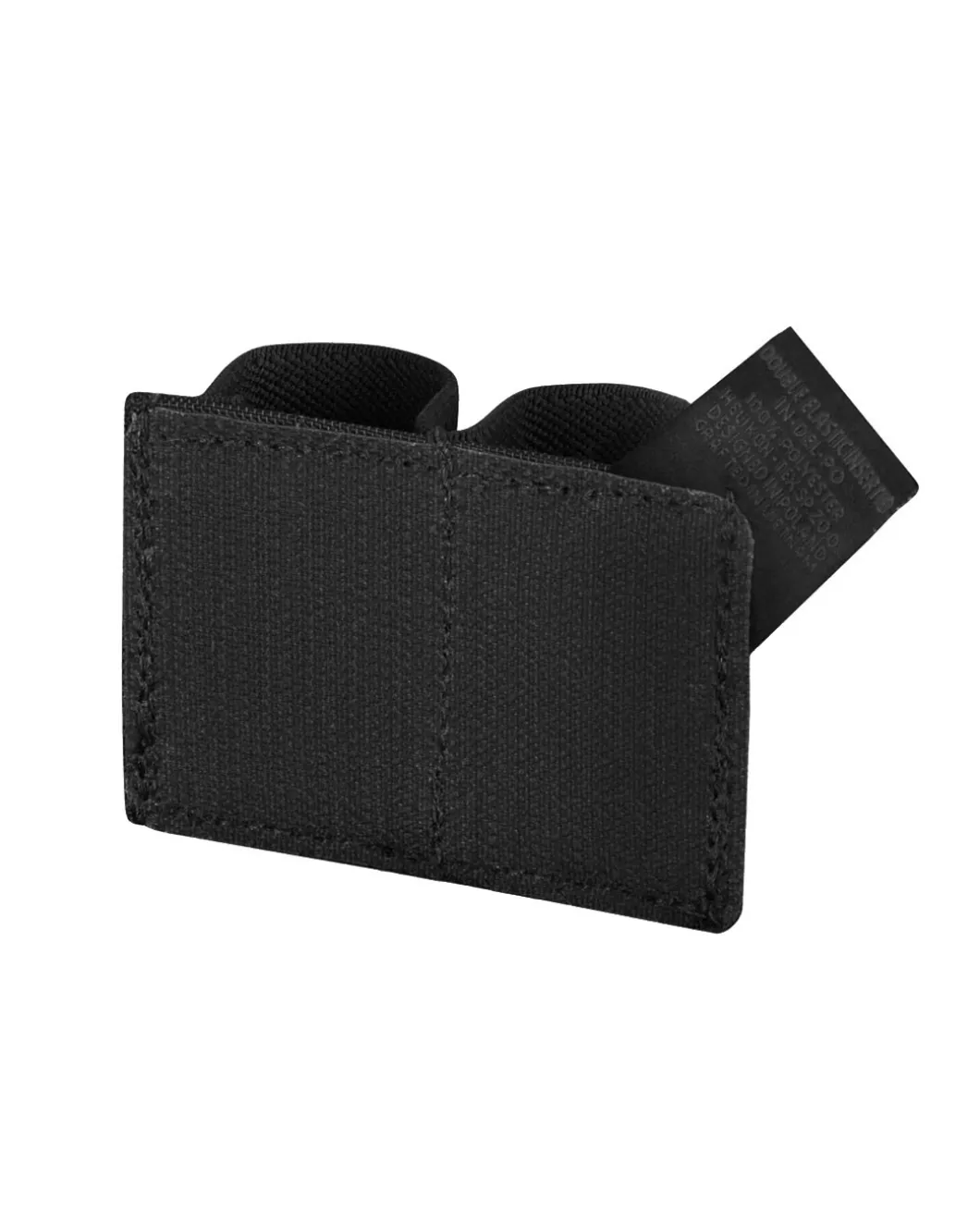 Double Elastic Insert Polyester Black Schwarz