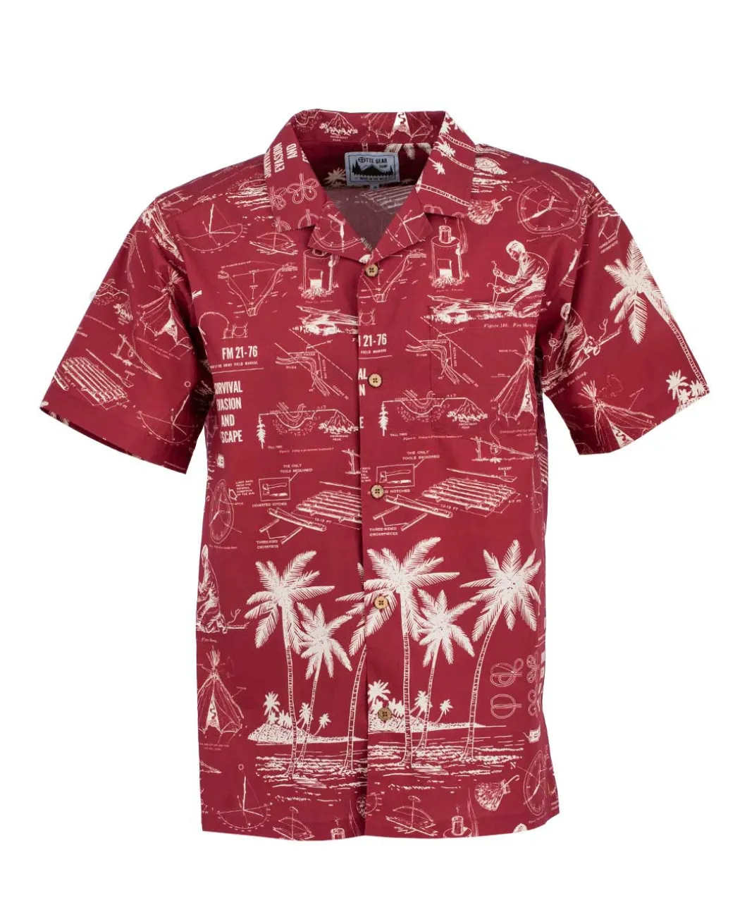 Field Manual Camp Shirt 2024 Burgundy