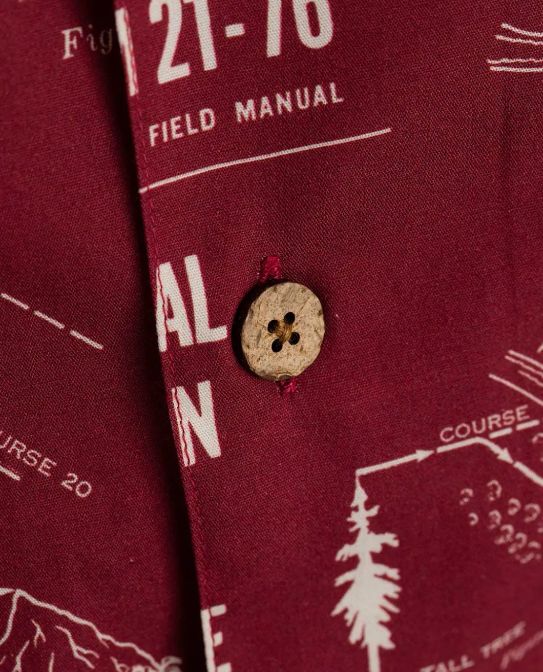Field Manual Camp Shirt 2024 Burgundy