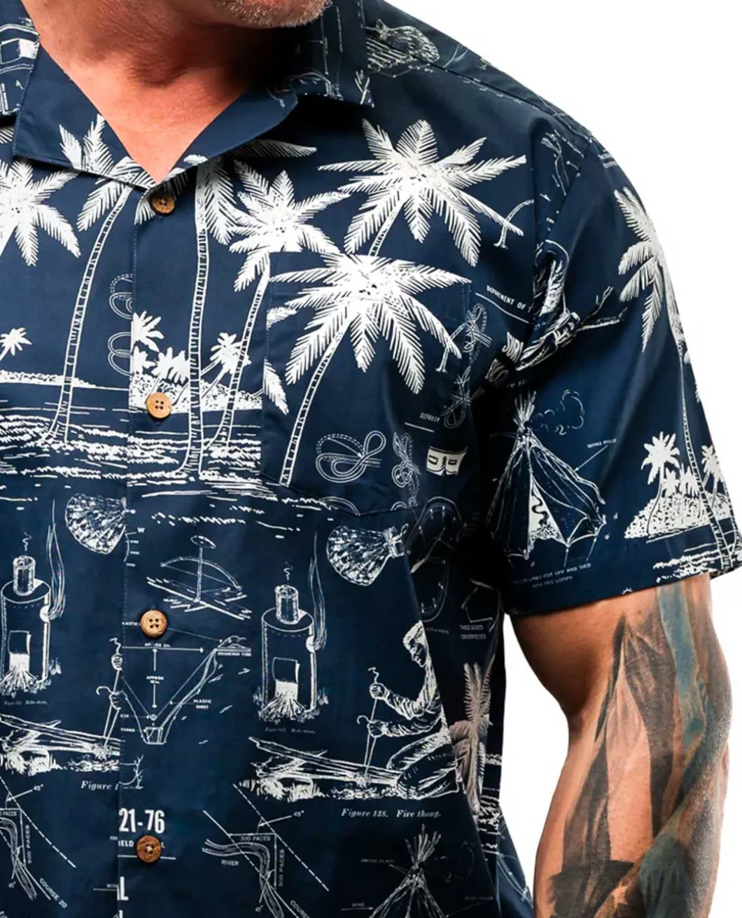 Field Manual Camp Shirt 2024 Navy