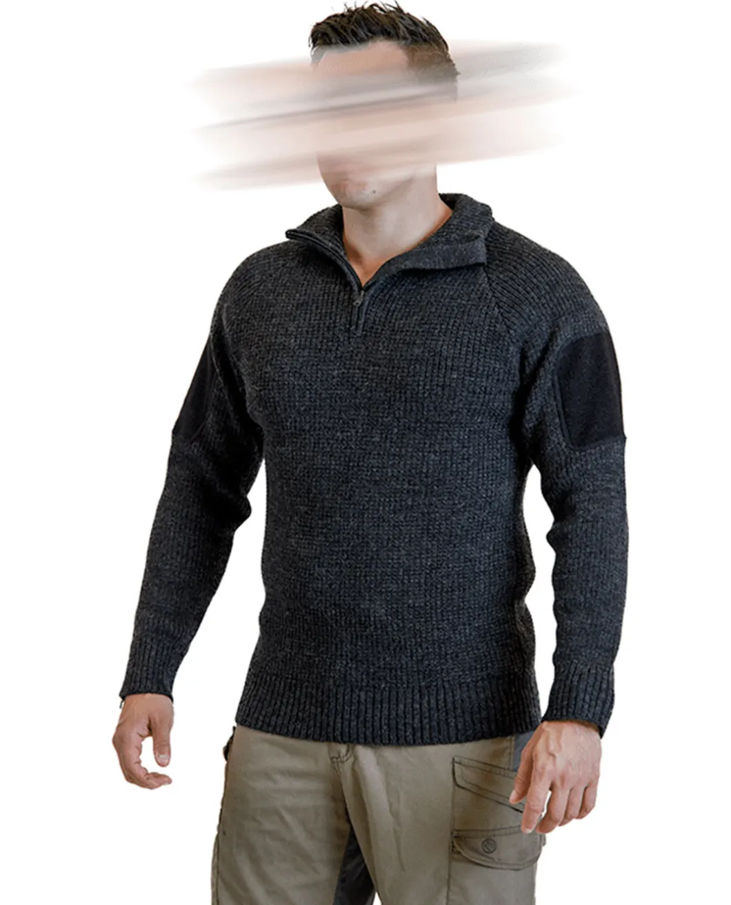 Finnmark Half Zip Sweater Dark Grey