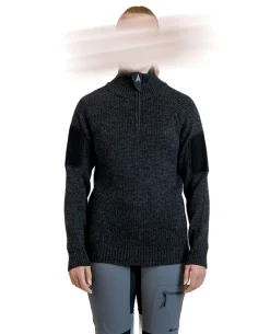Finnmark Half Zip Sweater Dark Grey