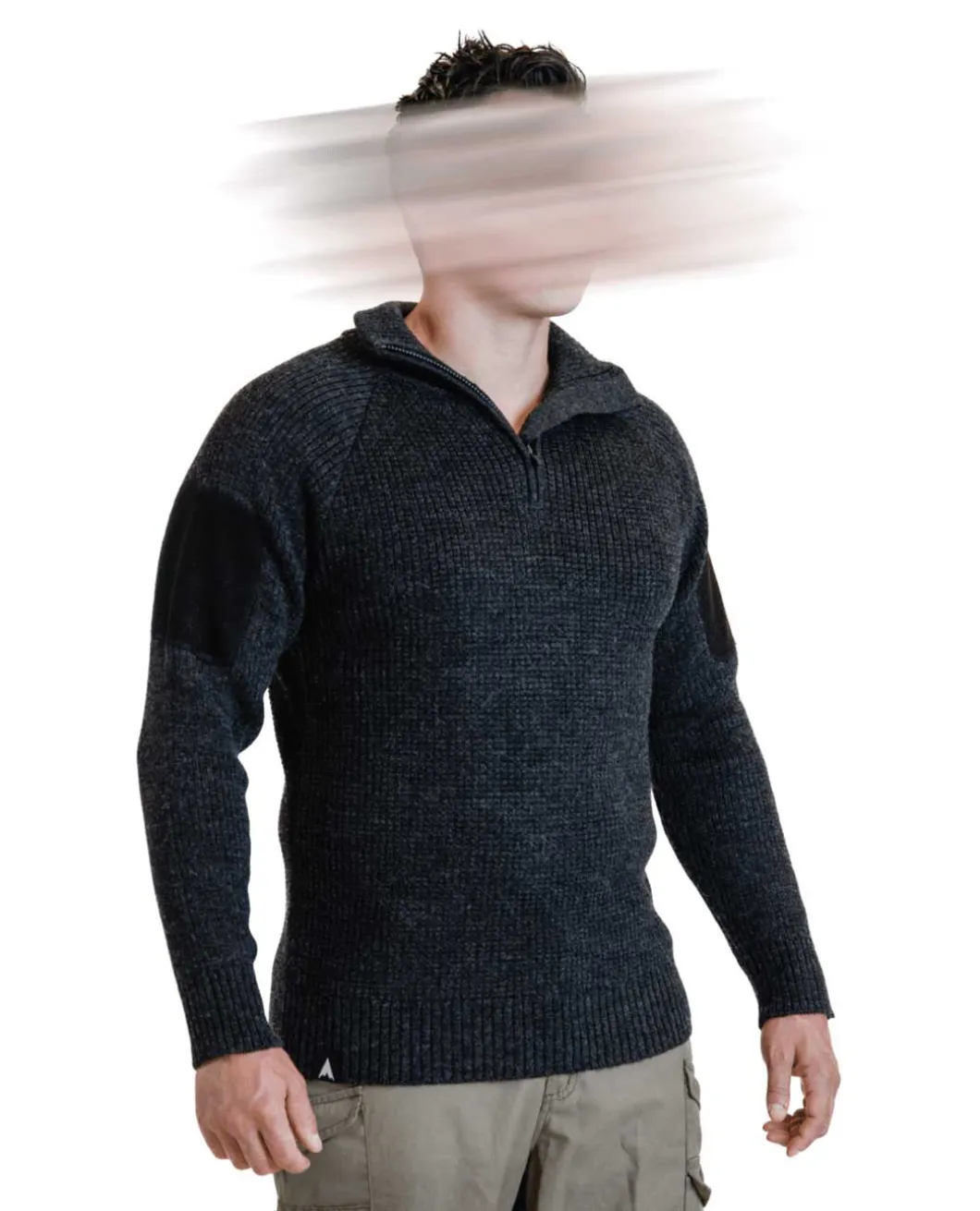 Finnmark Half Zip Sweater Dark Grey