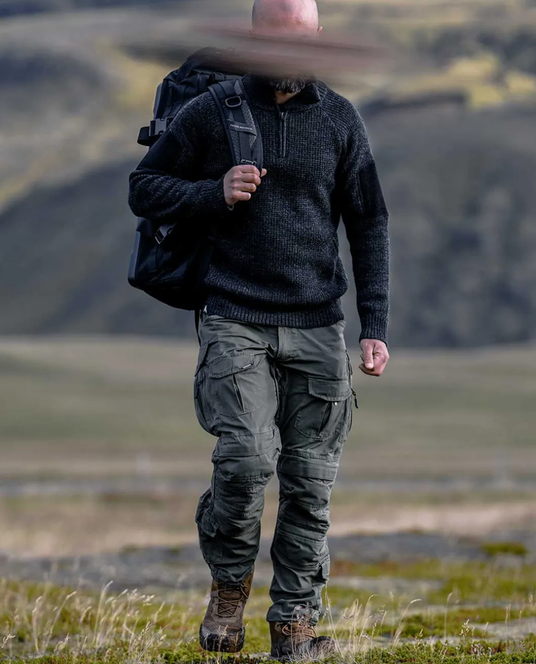Finnmark Half Zip Sweater Dark Grey
